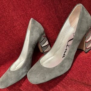 Nina Gray Suede Women's Pumps
